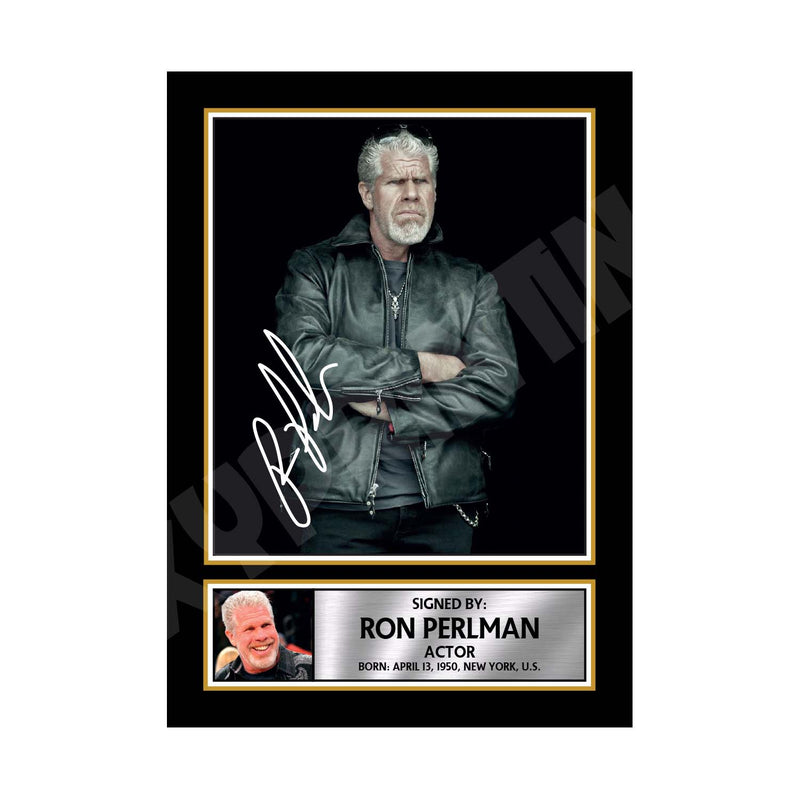 RON PERLMAN Limited Edition Tv Show Signed Print