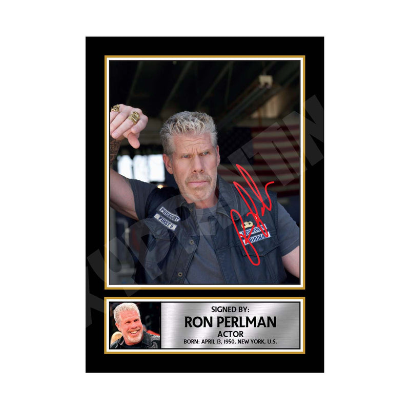 RON PERLMAN 2 Limited Edition Tv Show Signed Print
