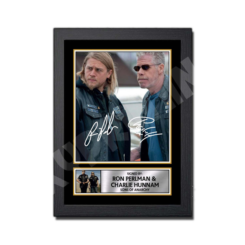 RON PERLMAN _ CHARLIE HUNNAM Limited Edition Tv Show Signed Print