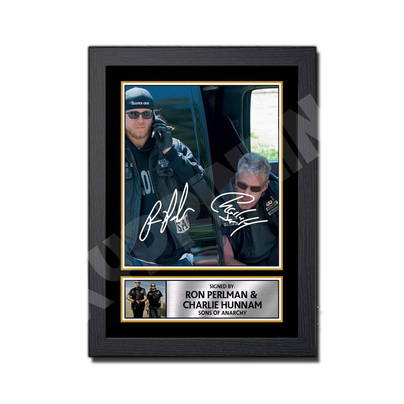 RON PERLMAN _ CHARLIE HUNNAM 2 Limited Edition Tv Show Signed Print