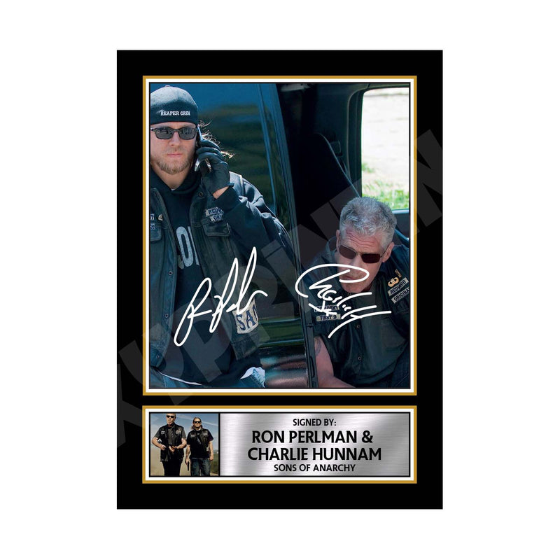 RON PERLMAN _ CHARLIE HUNNAM 2 Limited Edition Tv Show Signed Print