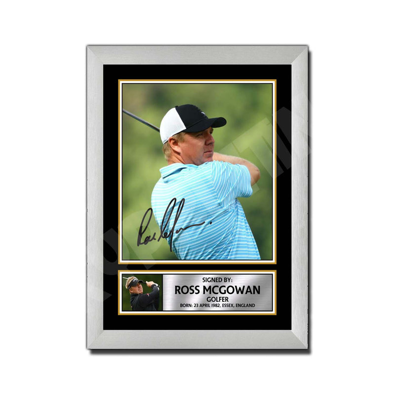 ROSS MCGOWAN Limited Edition Golfer Signed Print - Golf