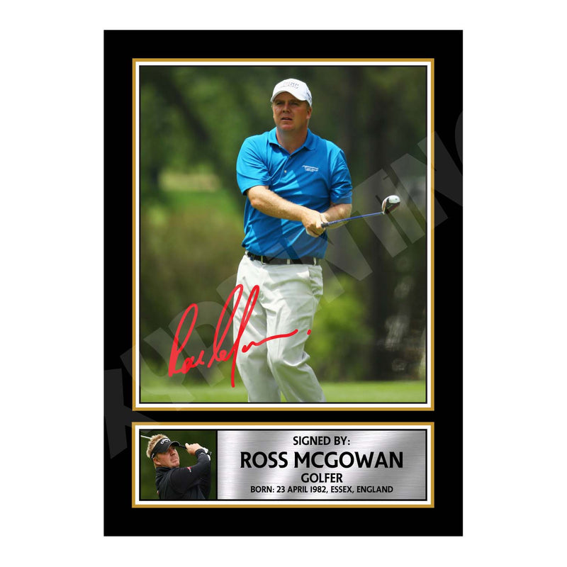 ROSS MCGOWAN 2 Limited Edition Golfer Signed Print - Golf