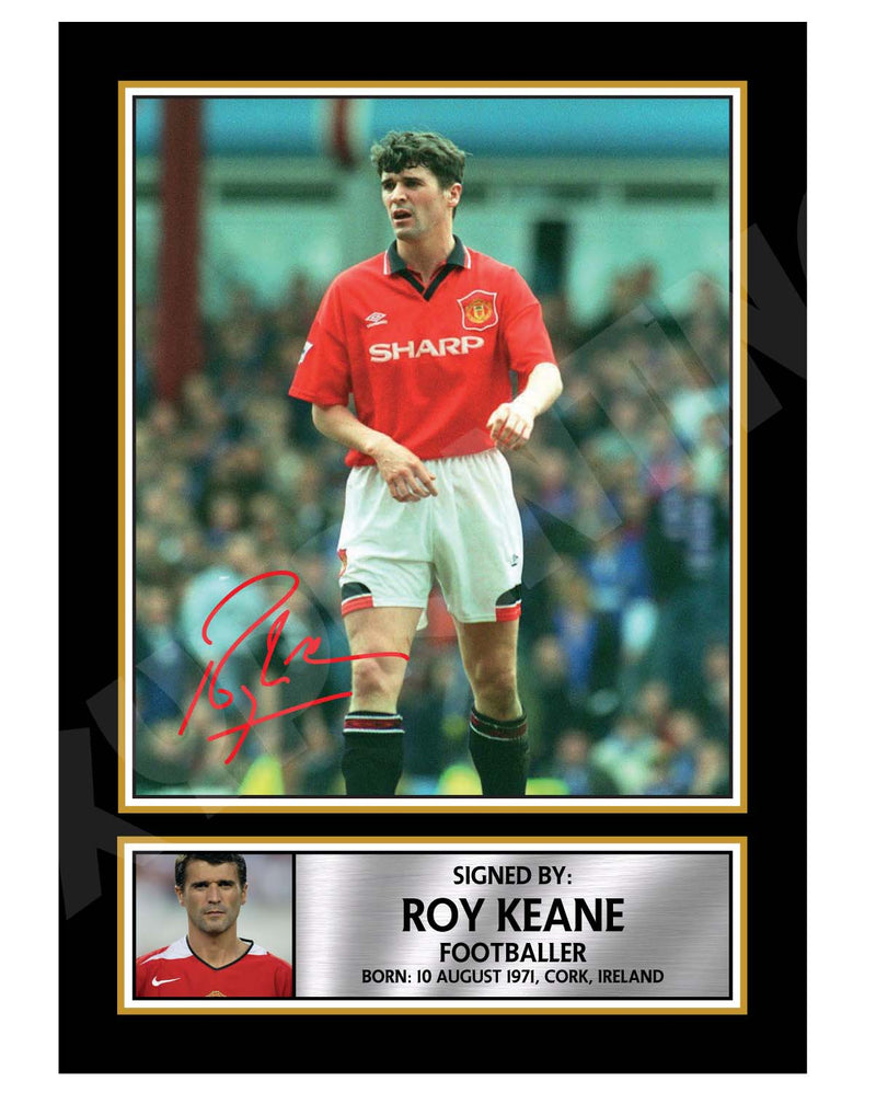 ROY KEANE (1) Limited Edition Football Player Signed Print - Football
