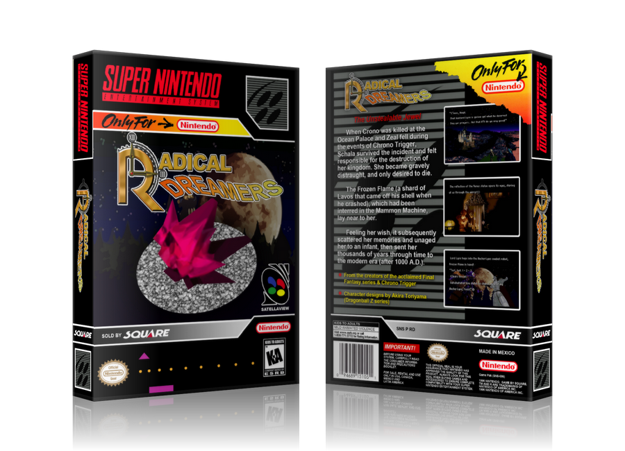 Radical Dreamers Replacement Nintendo SNES Game Case Or Cover