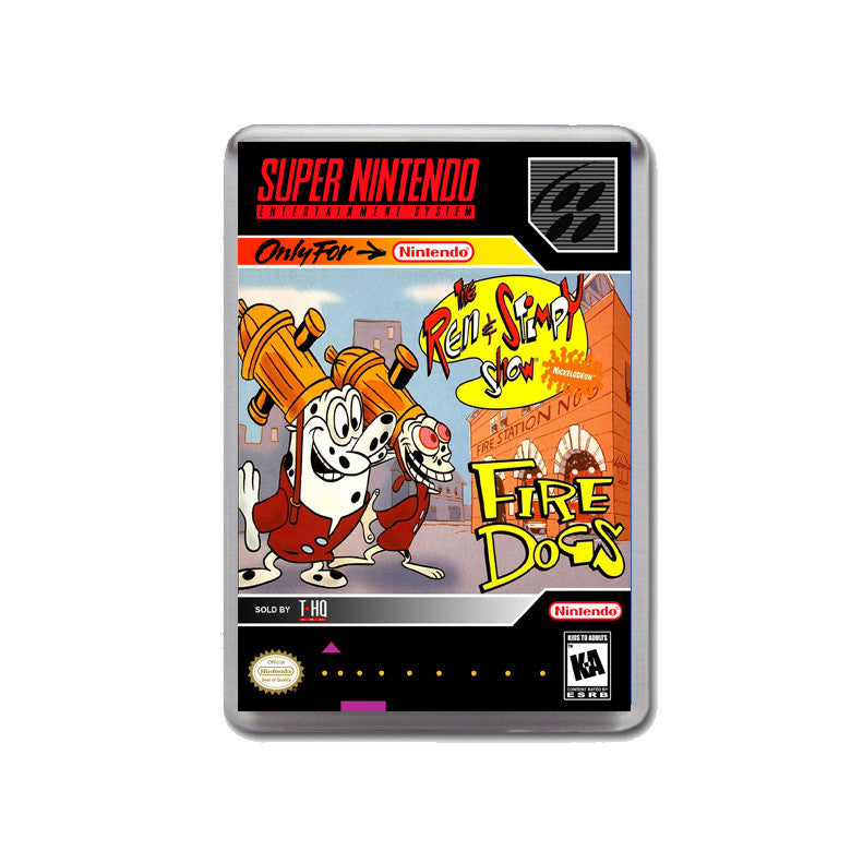 Ren And Stimpy Fire Dogs - SNES GAME inspired Retro Gaming Magnet