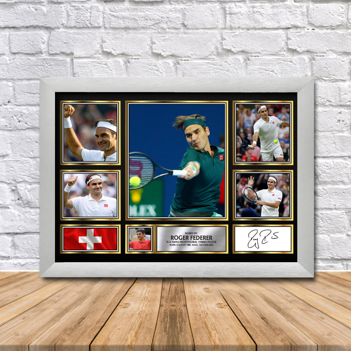 Roger Federer Printed Signature Print