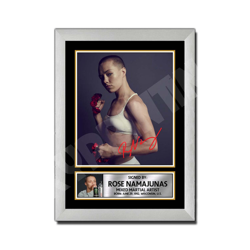 Rose Namajunas 2 Limited Edition MMA Wrestler Signed Print - MMA Wrestling