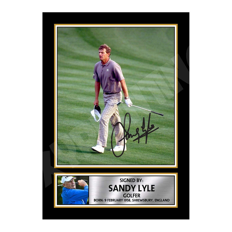 SANDY LYLE 2 Limited Edition Golfer Signed Print - Golf