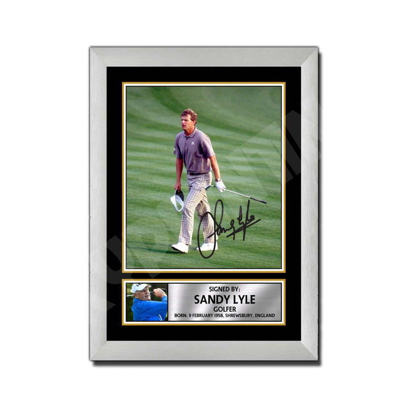 SANDY LYLE 2 Limited Edition Golfer Signed Print - Golf