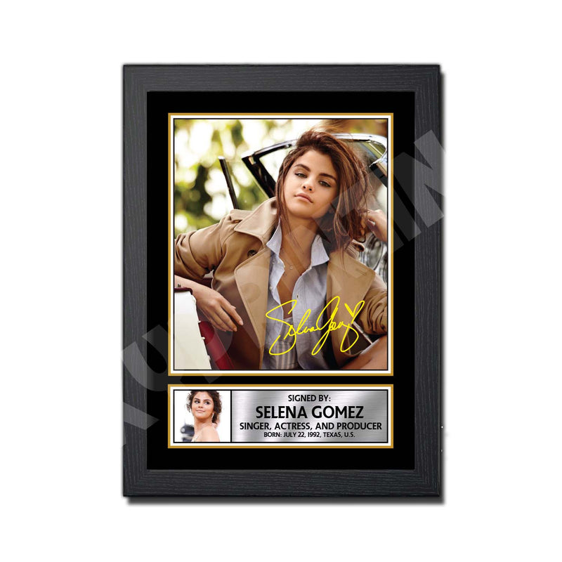 SELENA GOMEZ Limited Edition Tv Show Signed Print