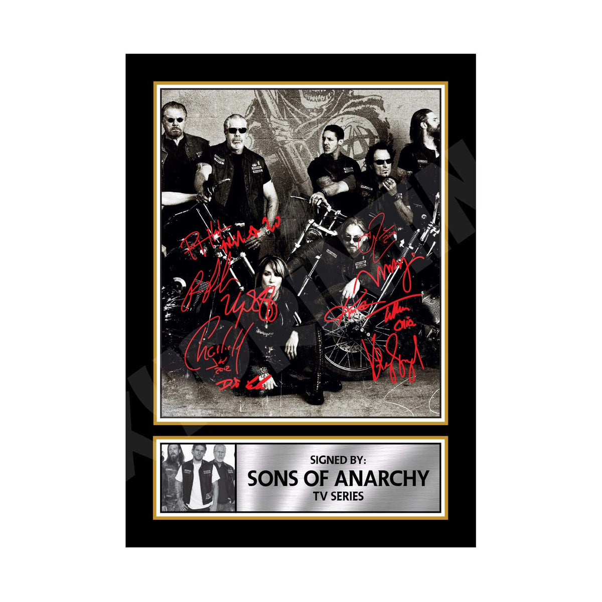 SONS OF ANARCHY CAST MULTI Printed Signature PHOTO 2 Tv Show Print – Sons of Anarchy Cast Multi Printed Signature Photo 2 Tv Show Print – A1 Print Only