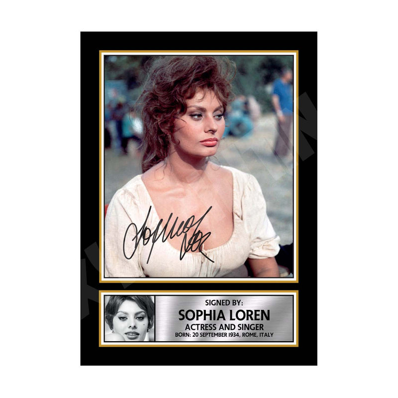 SOPHIA LOREN (1) Limited Edition Tv Show Signed Print