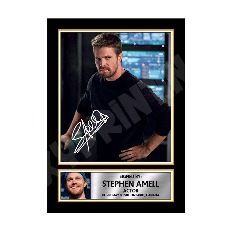 STEPHEN AMELL (1) Limited Edition Tv Show Signed Print