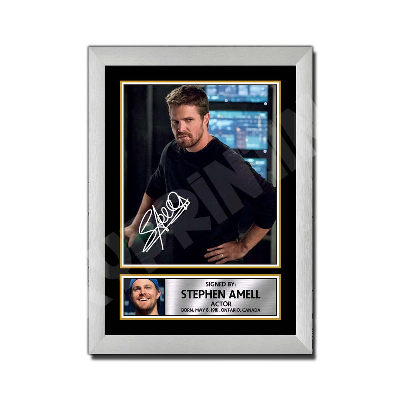 STEPHEN AMELL (1) Limited Edition Tv Show Signed Print