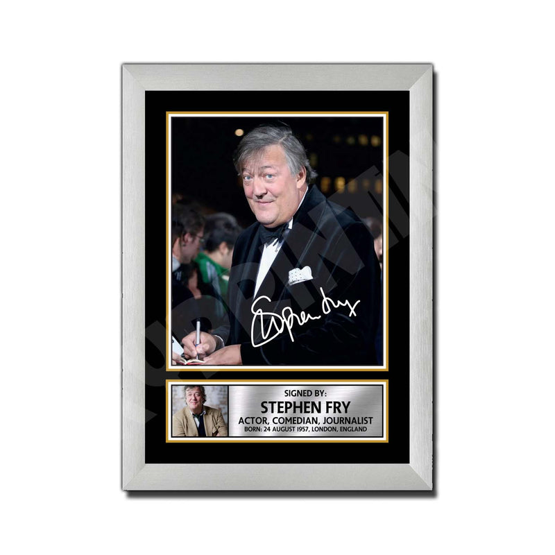STEPHEN FRY Limited Edition Golfer Signed Print - Golf