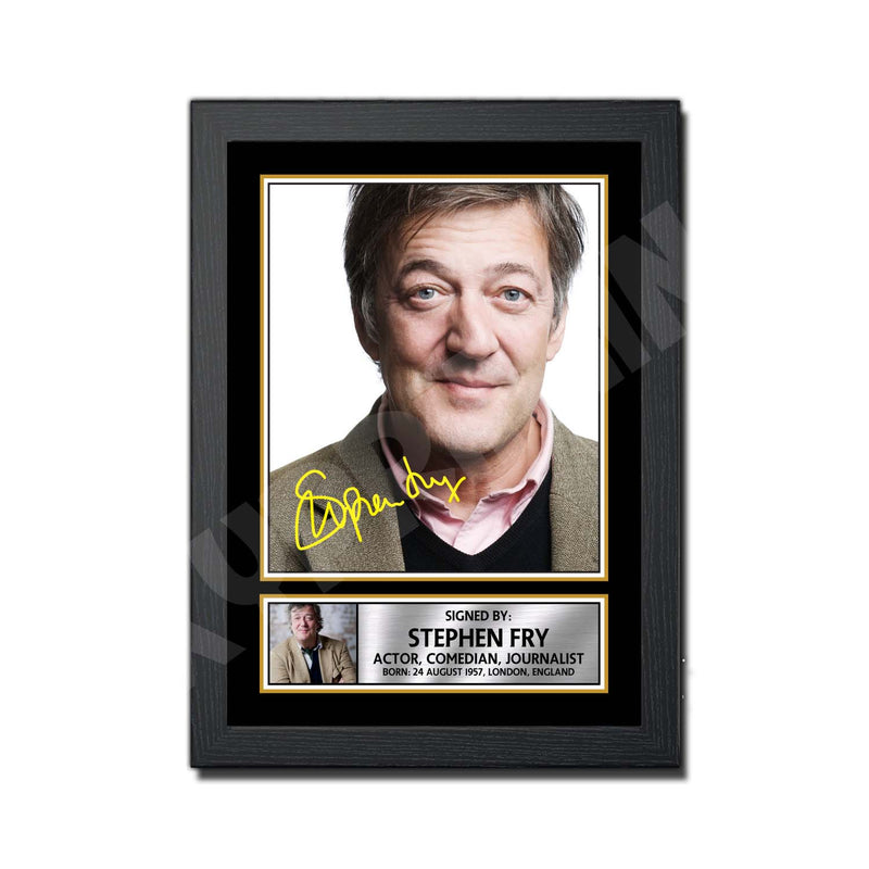 STEPHEN FRY 2 Limited Edition Golfer Signed Print - Golf