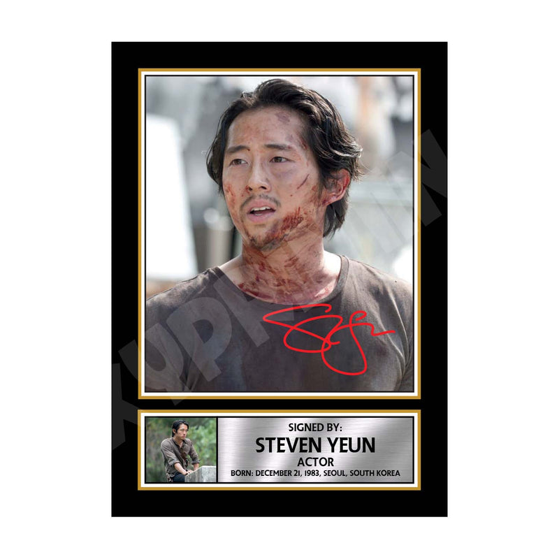 STEVEN YEUN 2 Limited Edition Walking Dead Signed Print