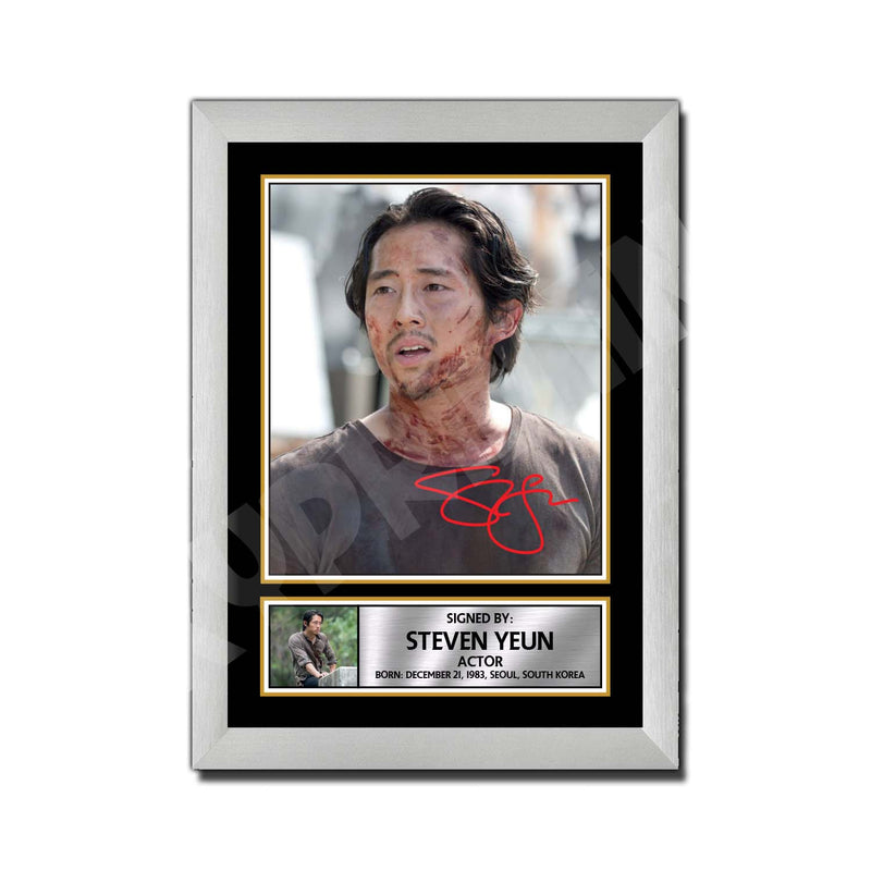 STEVEN YEUN 2 Limited Edition Walking Dead Signed Print