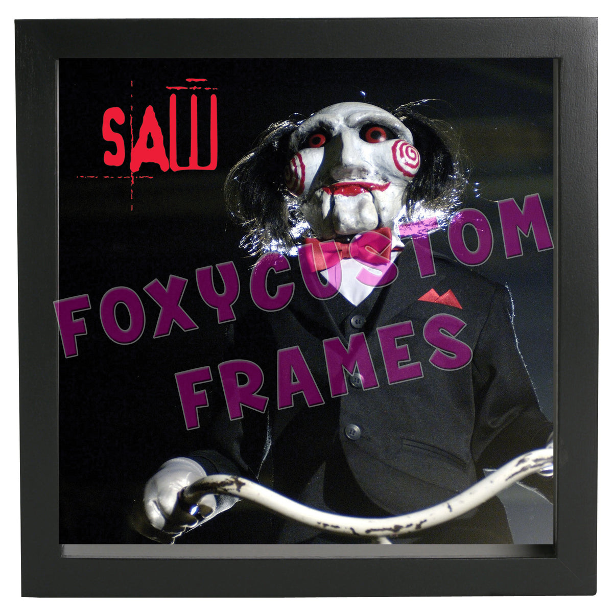 Saw - Jigsaw Lego Display Case - Minifigure Display Background and Frames