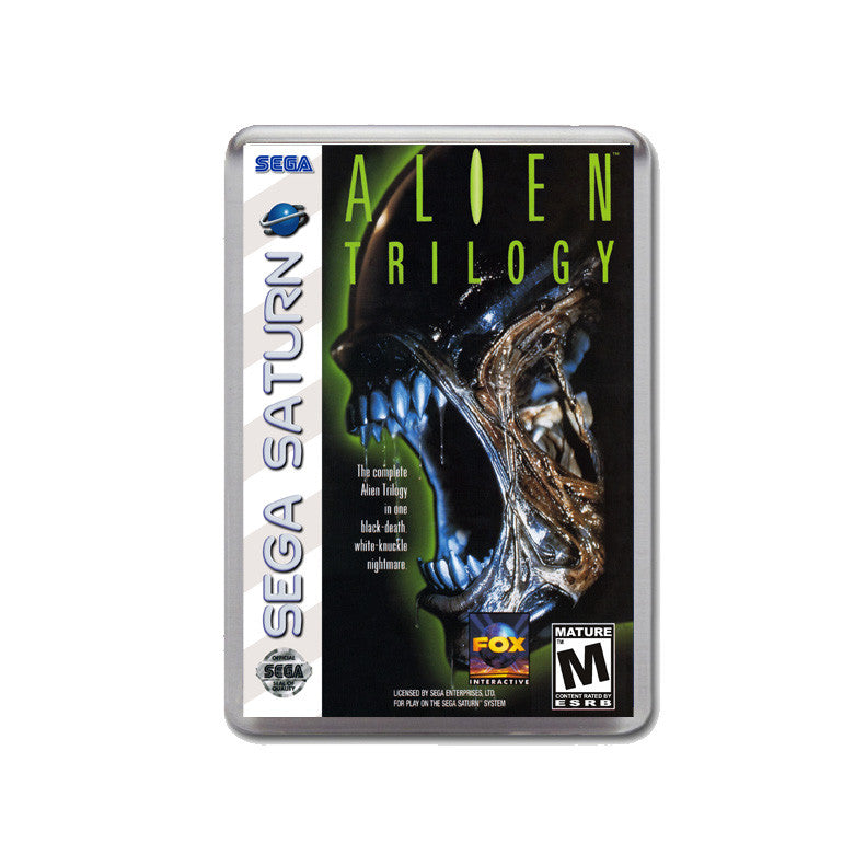 Sega Saturn Alien Trilogy Game Inspired Retro Gaming Magnet
