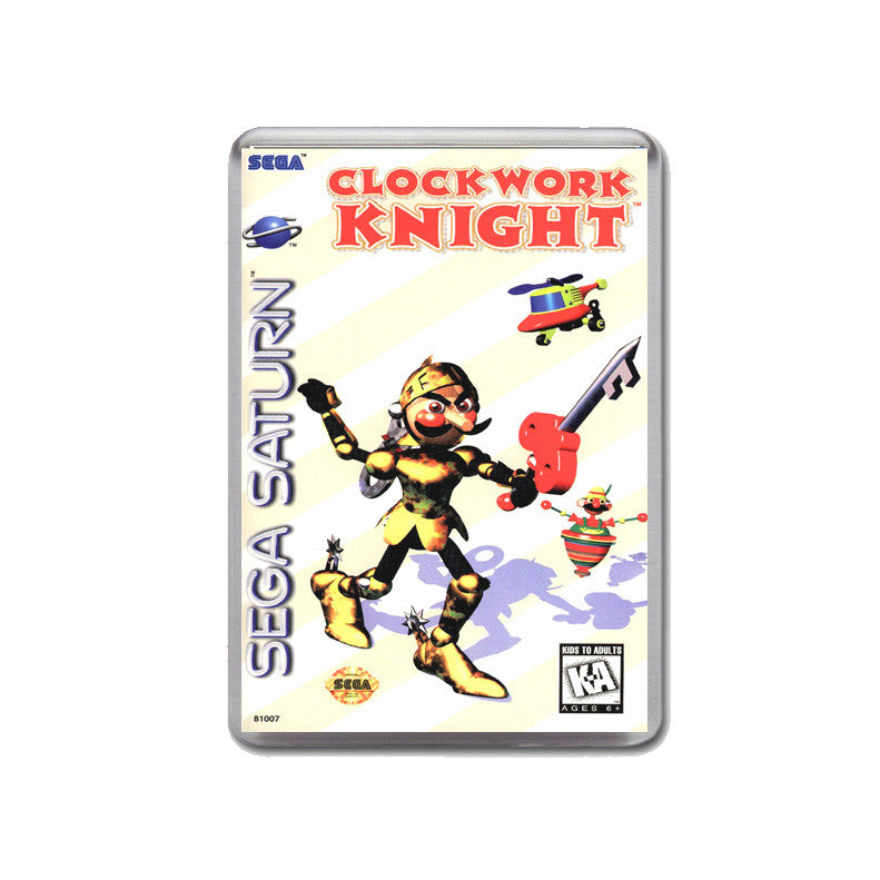 Sega Saturn Clockwork Knight Game Inspired Retro Gaming Magnet