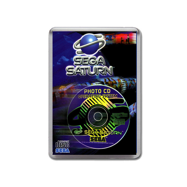 Sega Saturn Photo Cd Operating System Eu Game Inspired Retro Gaming Magnet