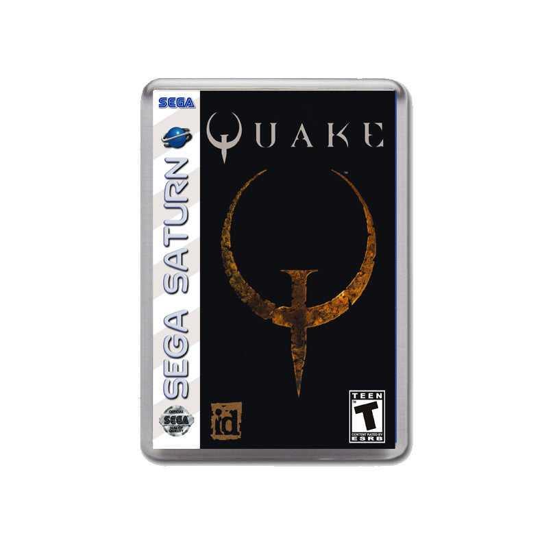 Sega Saturn Quake Game Inspired Retro Gaming Magnet