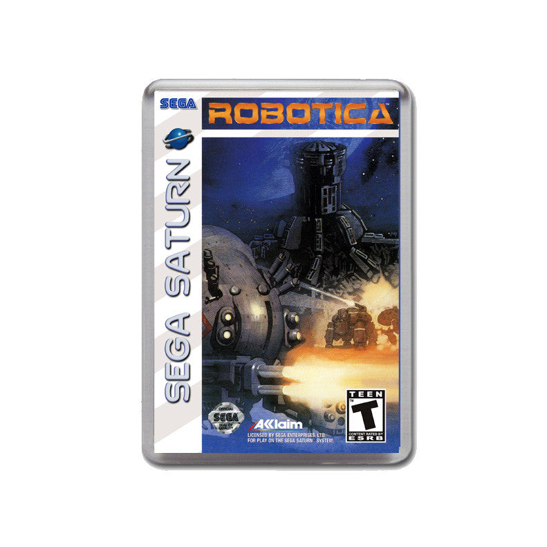 Sega Saturn Robotica Cyber Nation Revolt Game Inspired Retro Gaming Magnet