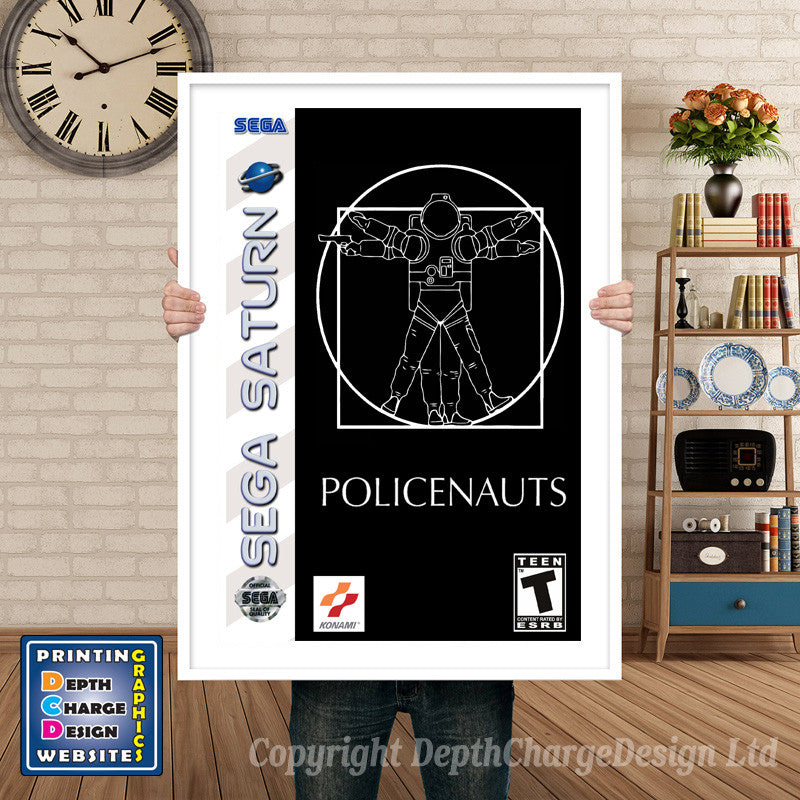 Sega Saturn Policenauts Jp Game Inspired Retro Poster