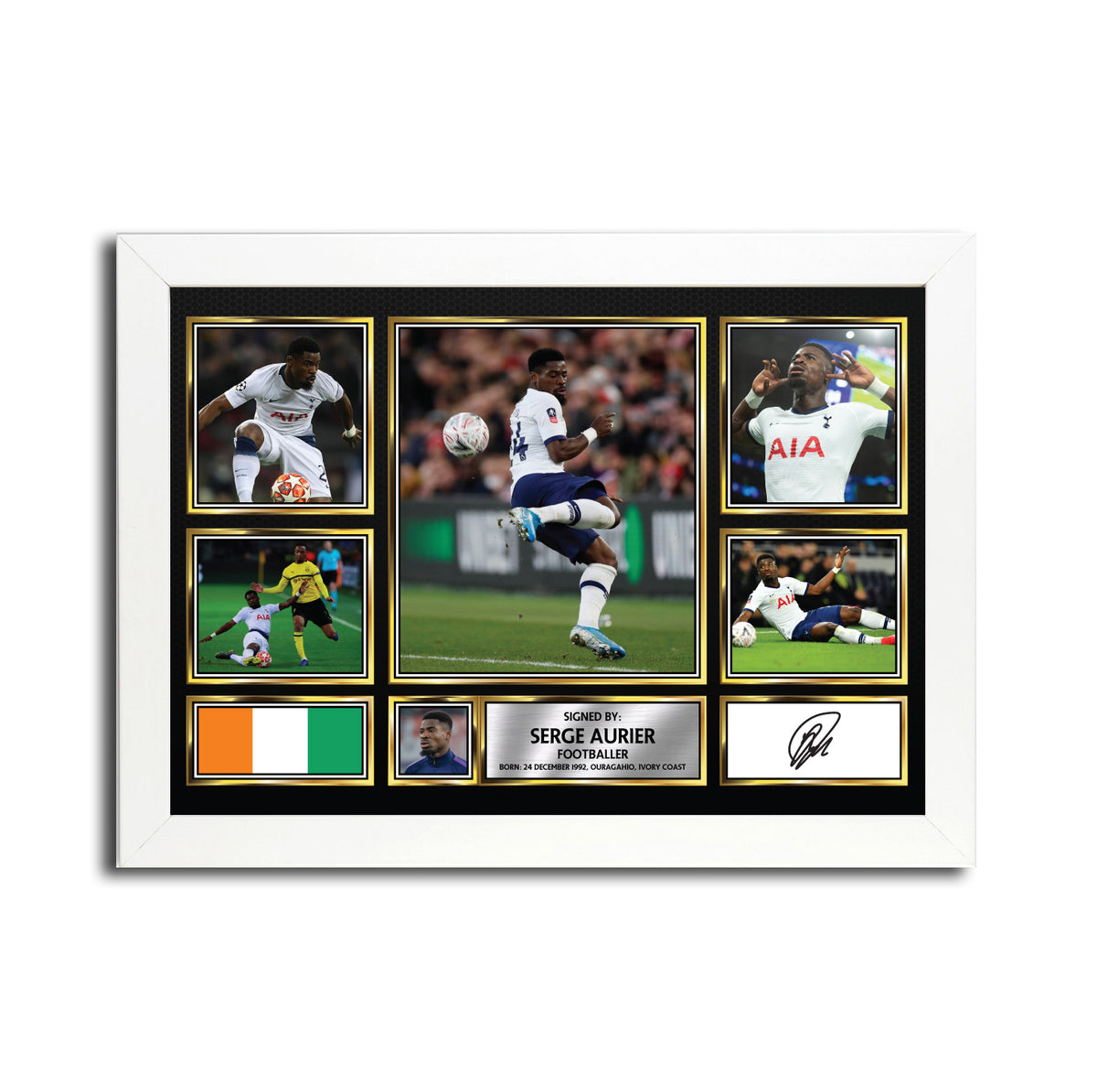 Serge Aurier Printed Signature Football Poster