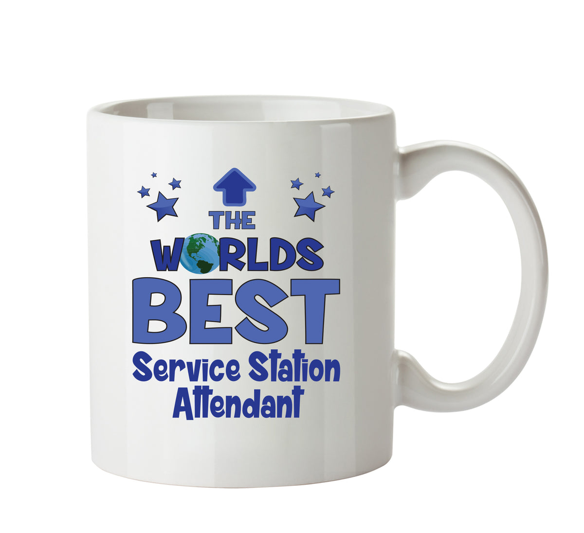 Worlds Best Service Station Attendant Mug - Novelty Funny Mug – printed mug product image 1