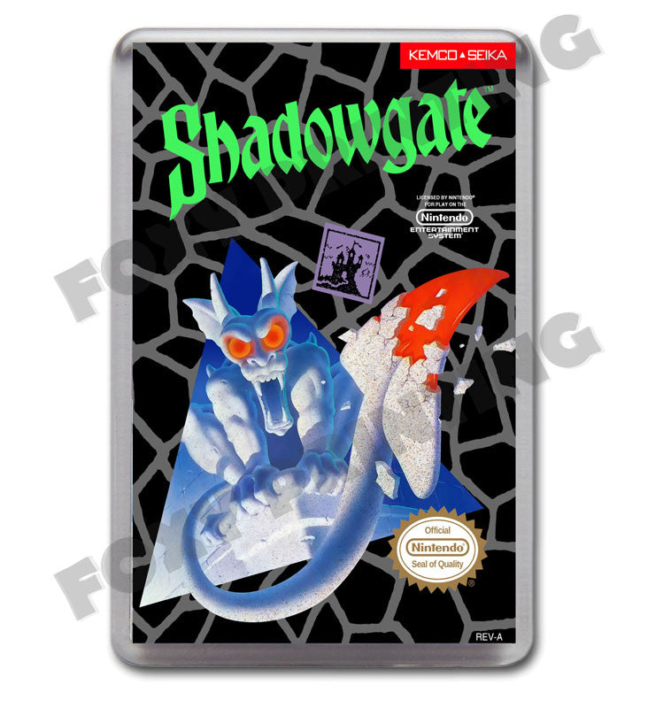 Shadow Gate Retro Nintendo NES Game Inspired Fridge Magnet 502