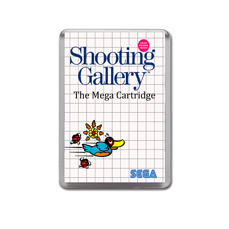Shooting Gallery Sega Master System Game Inspired Fridge Magnet