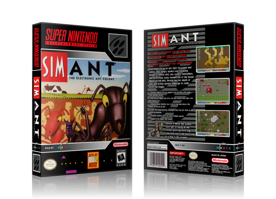 Simant Replacement Nintendo SNES Game Case Or Cover β SNES Replacement Game case product image 1