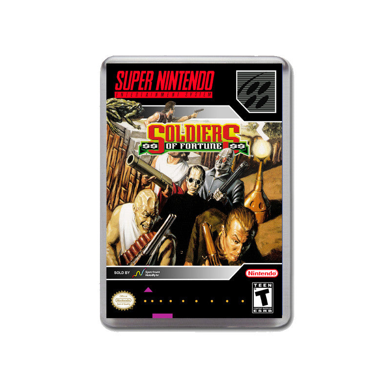 Soldiers Of Fortune SNES GAME inspired Retro Gaming Magnet