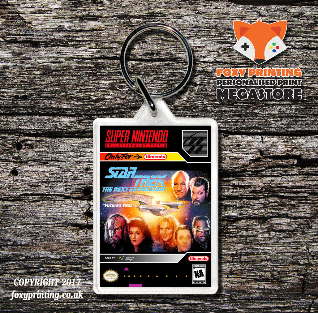 Star Trek The Next Generation Game Inspired Retro Gaming Keyring