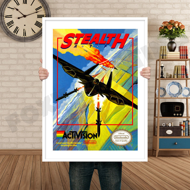 Stealth Atf Retro GAME INSPIRED THEME Nintendo NES Gaming A4 A3 A2 Or A1 Poster Art 547