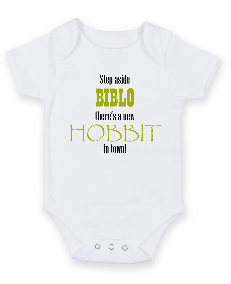 Step Aside Bilbo Personalised Baby Boy Girl Unisex Short Sleeve Bodysuit
