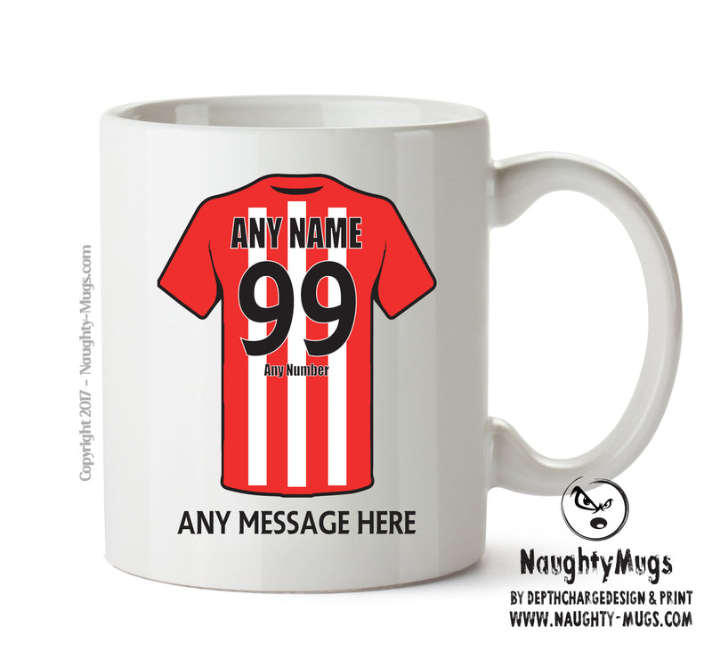 Sunderland Football Team Mug - Personalised Birthday Age and Name