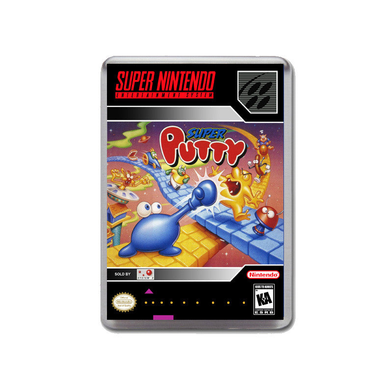 Super Putty - SNES GAME inspired Retro Gaming Magnet