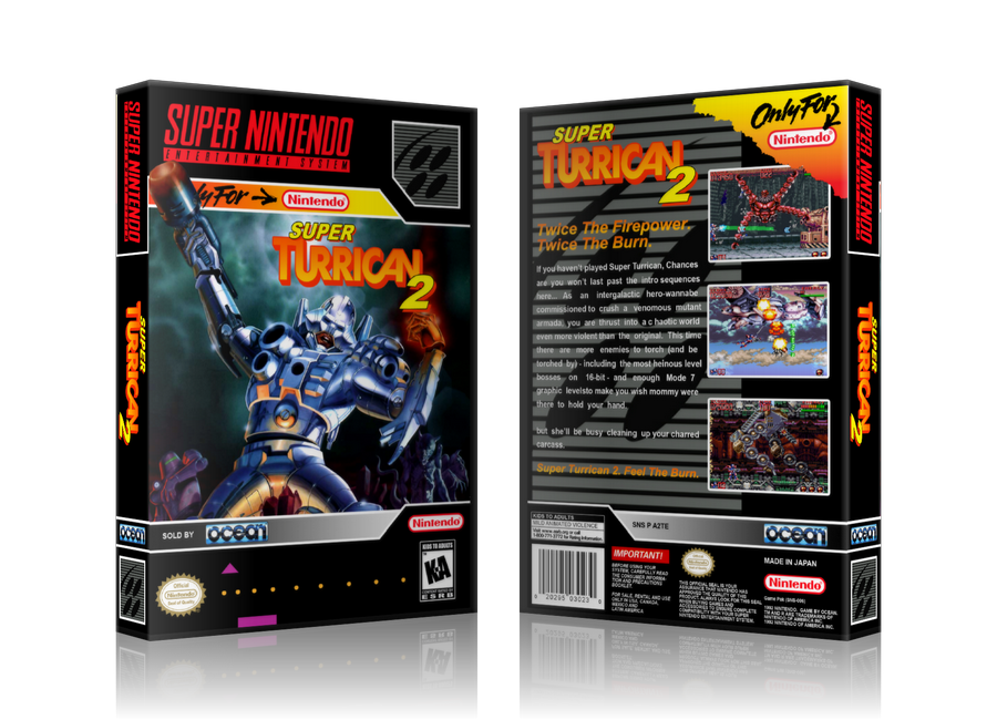 Super Turrican Replacement Nintendo SNES Game Case Or Cover β personalised gift product image 1