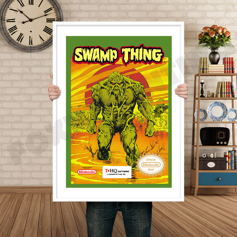 Swamp Thing Retro GAME INSPIRED THEME Nintendo NES Gaming A4 A3 A2 Or A1 Poster Art 569
