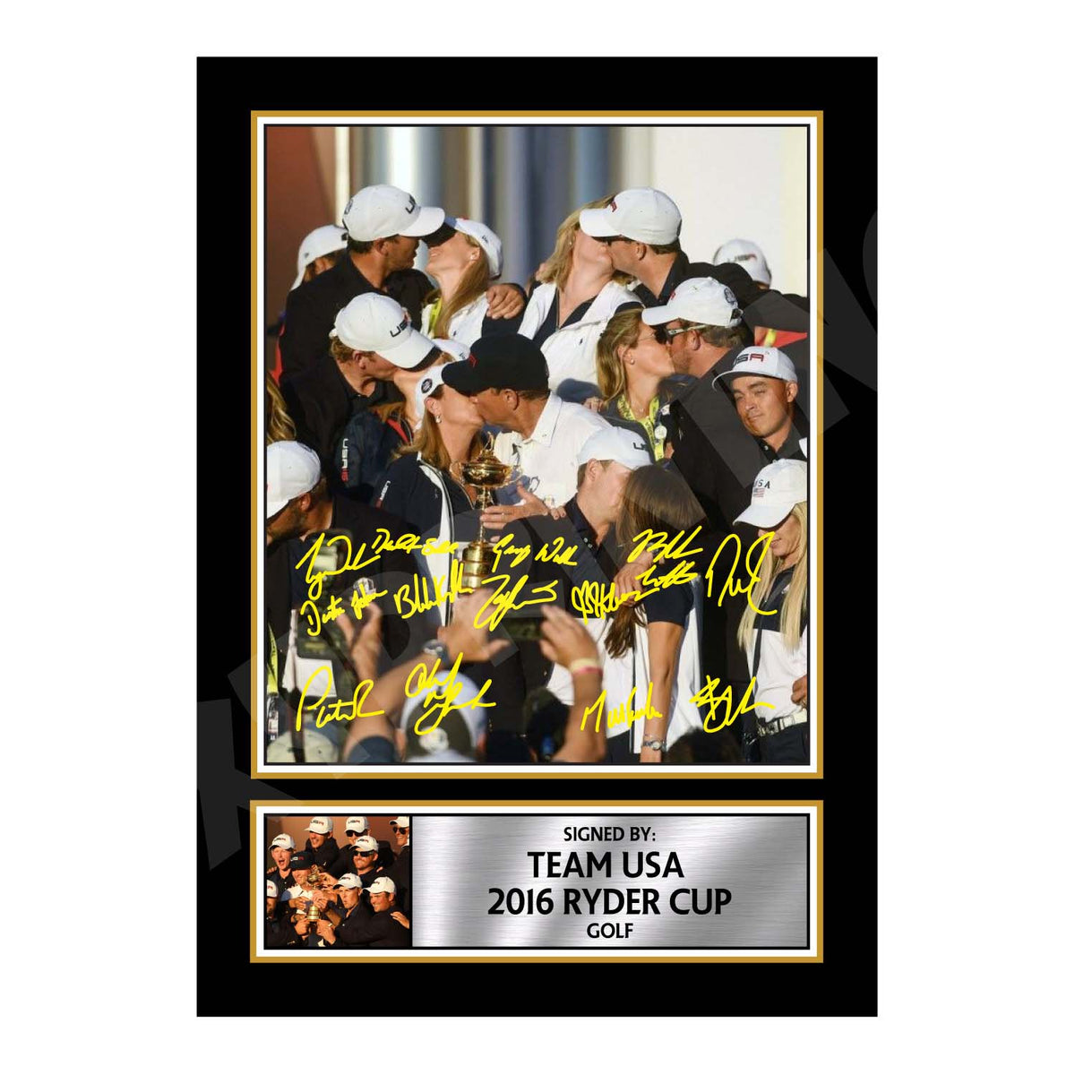 TEAM USA 2016 RYDER CUP 2 Limited Edition Golfer Signed Print - Golf