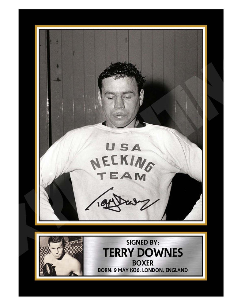 TERRY DOWNES 2 Limited Edition Boxer Signed Print - Boxing