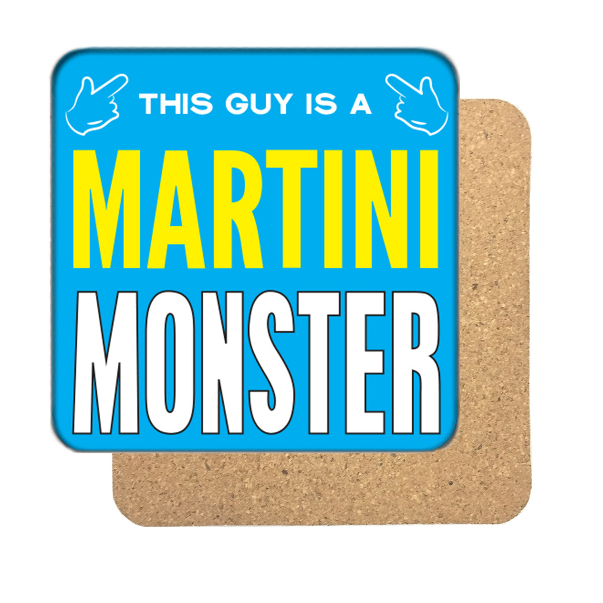 Martini Monster (Guy) Drinks Coaster – Martini Monster Drinks Coaster