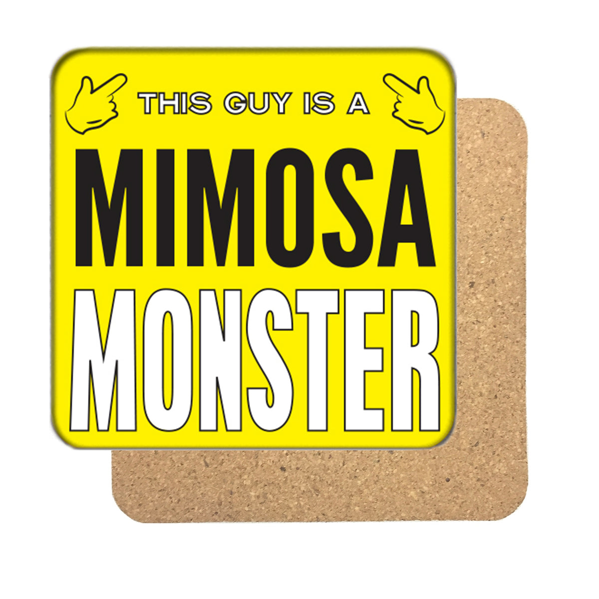 Mimosa Monster (Guy) Drinks Coaster β Mimosa Monster Drinks Coaster