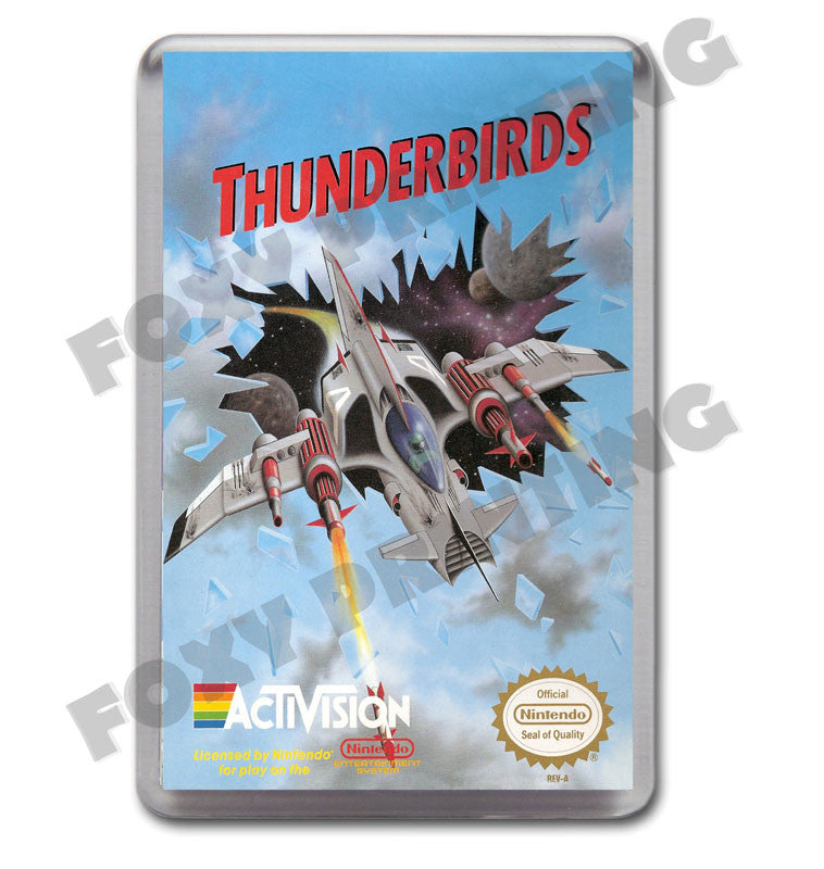 Thunderbirds Retro Nintendo NES Game Inspired Fridge Magnet 703