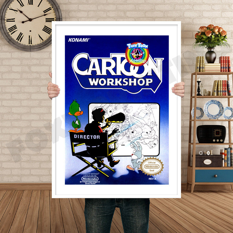 TINYTOON ADVENTURES WORKSHOP Retro GAME INSPIRED THEME Nintendo NES Gaming A4 A3 A2 Or A1 Poster Art 708