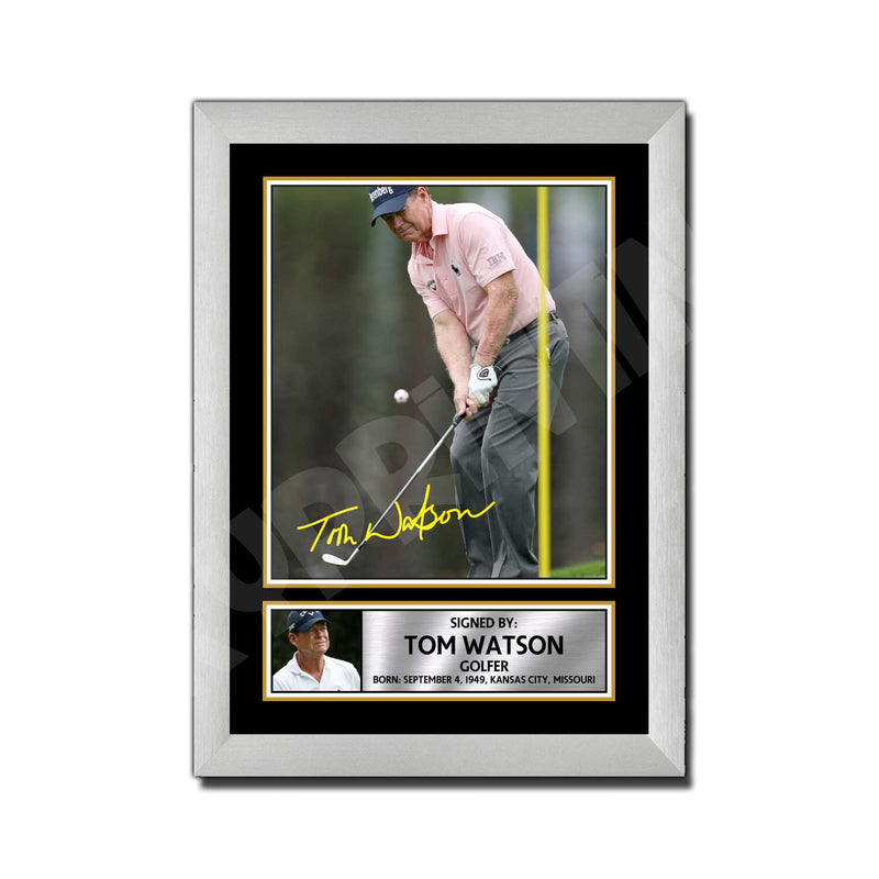 TOM WATSON Limited Edition Golfer Signed Print - Golf
